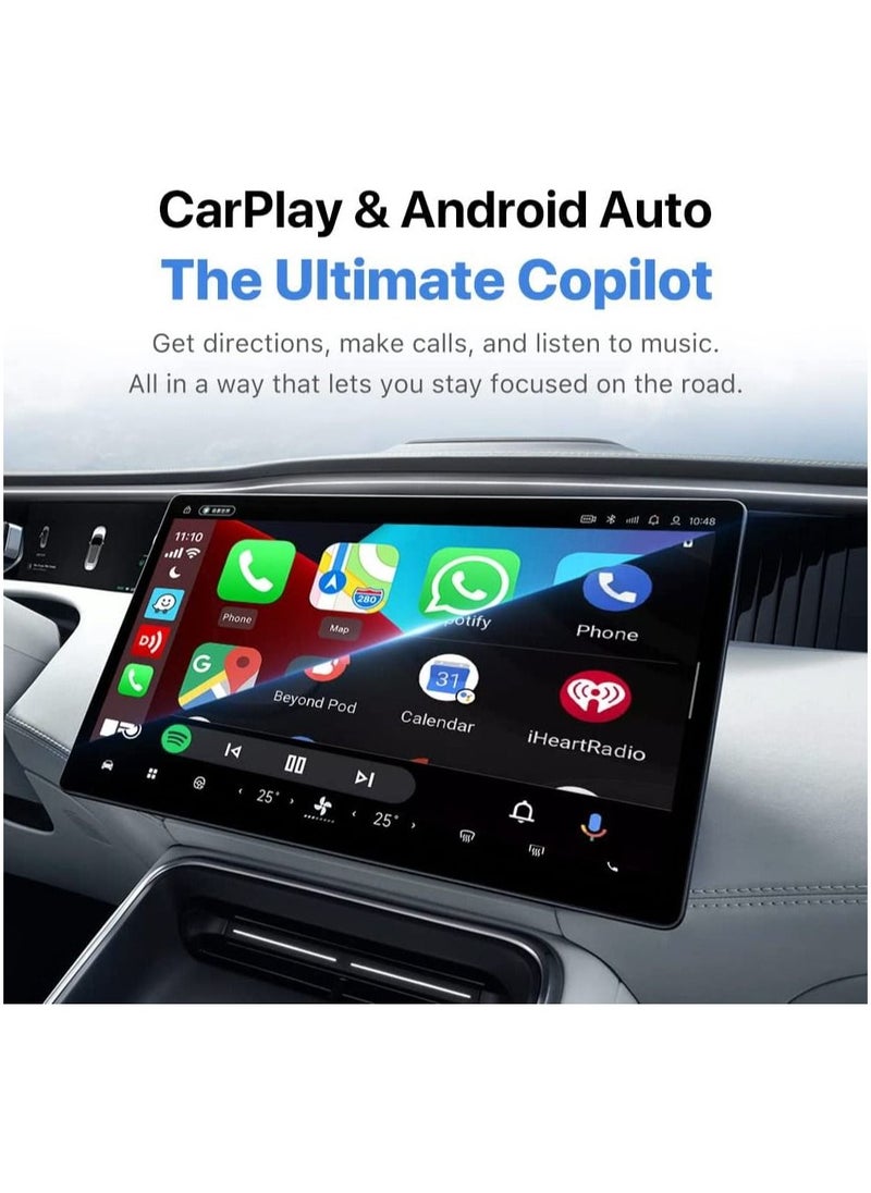 Carlinkit CarPlay Android Auto Adapter 4.0 Wired To Wireless Newest Dongle 10s Auto Connect OTA Online Upgrade Built in GPS Compatible With Factory Wired CarPlay Car