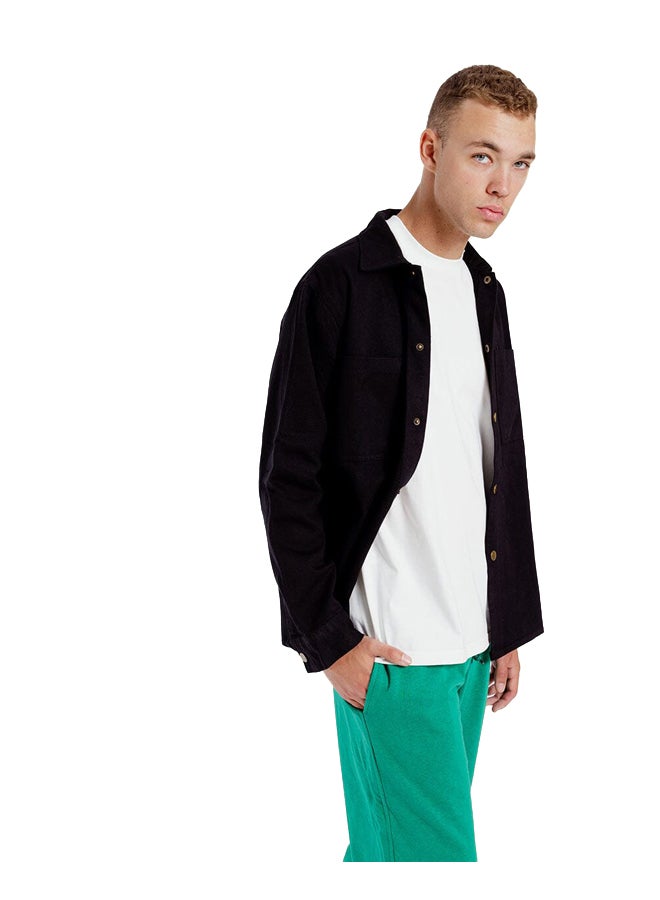 In Your Shoe Black Overshirt Jacket - Image 2