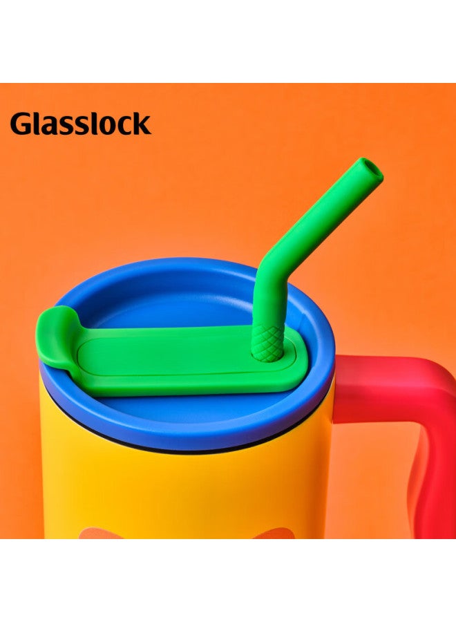 Glasslock & Wigglewiggle Collaborative Insulated Cup Large Capacity Ice Master Sippy Cup Insulated Cold And Hot Car Water Cup 900ml - Image 1