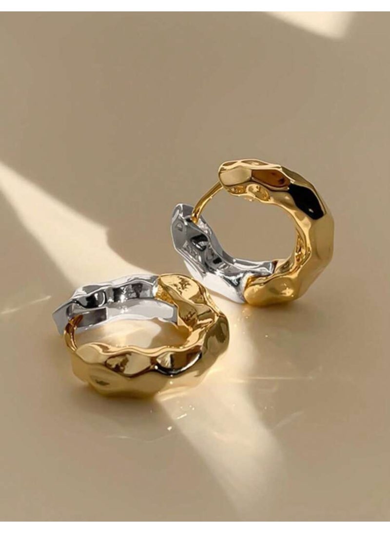 Dangle Charms Elegant & Trendy Gold & Silver Plated Earrings For Women - Image 3