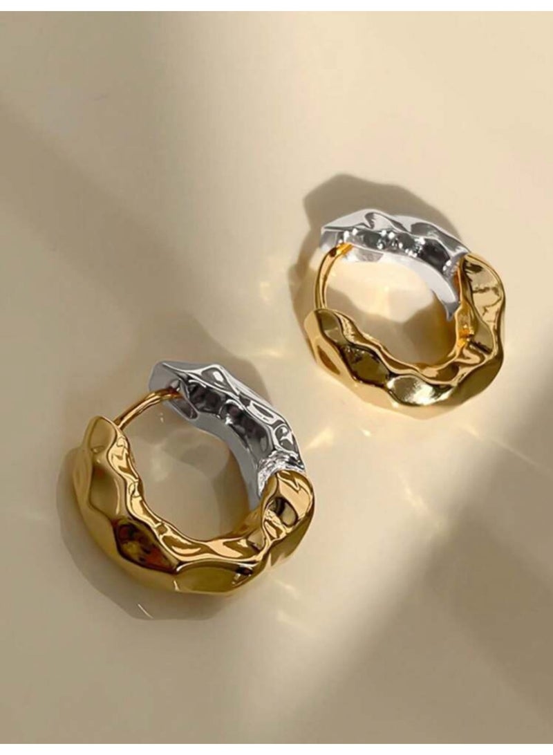 Dangle Charms Elegant & Trendy Gold & Silver Plated Earrings For Women - Image 2