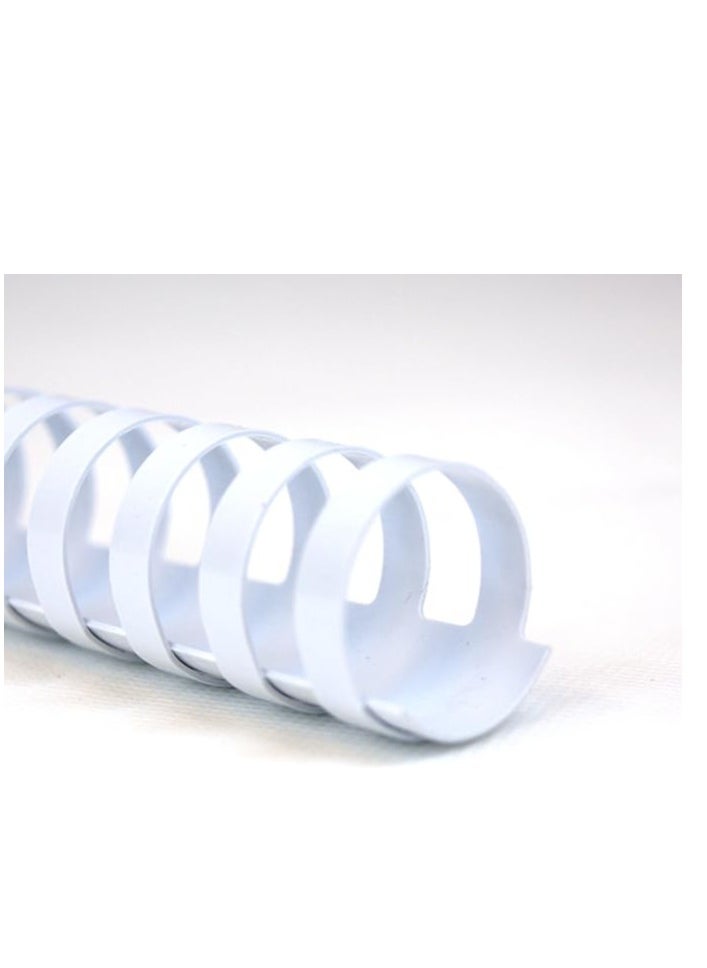 SUPER DEAL 100-Piece Binding Combs 8mm White  - Image 1