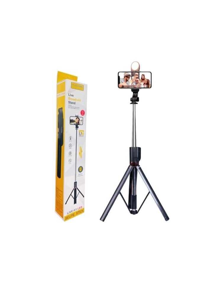 Live K9 Mobile Phone Holder with Built-in LED Light, Flexible and Sturdy Design, Easy to Install and Carry  - Image 1