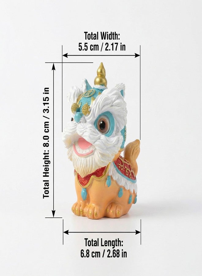 ICHAG 2-Pack Color Changing Chinese Lion Dance Tea Pet Figurines, Lucky Foo Dog Statues with Blue & Red Capes for Tea Tray Decor, Festive Good Luck Charms, Perfect Gifts for Tea Lovers & Home Decor - Image 5
