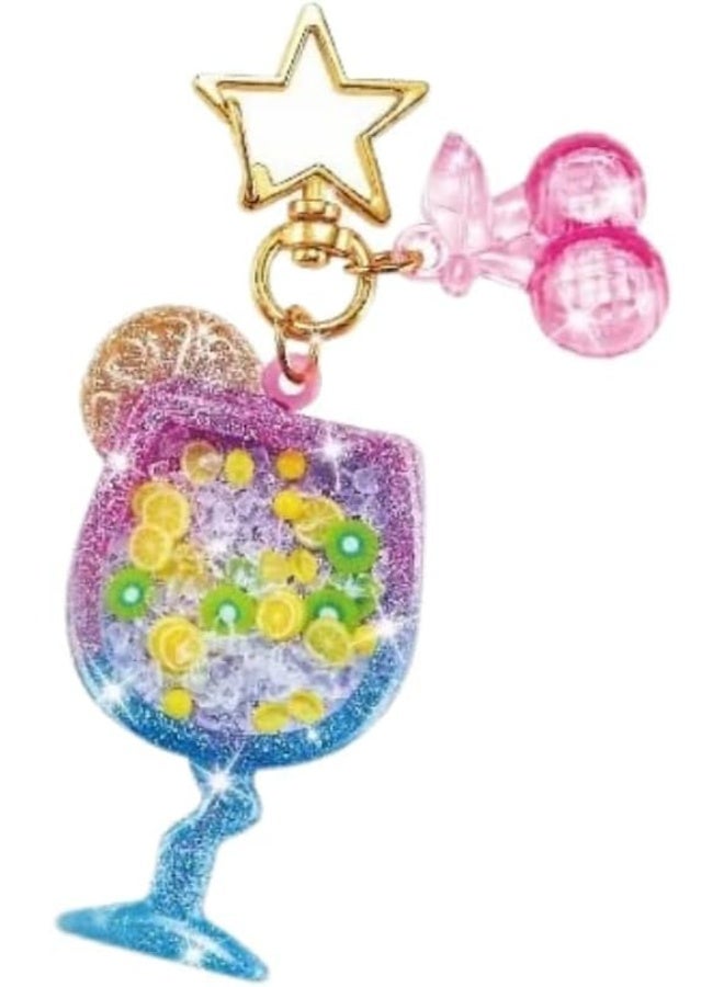 Resin Fidget Shakers Kit, Colorful Fruits Drink Theme, Makes 6 Keychains, Ages 6+ - Image 2
