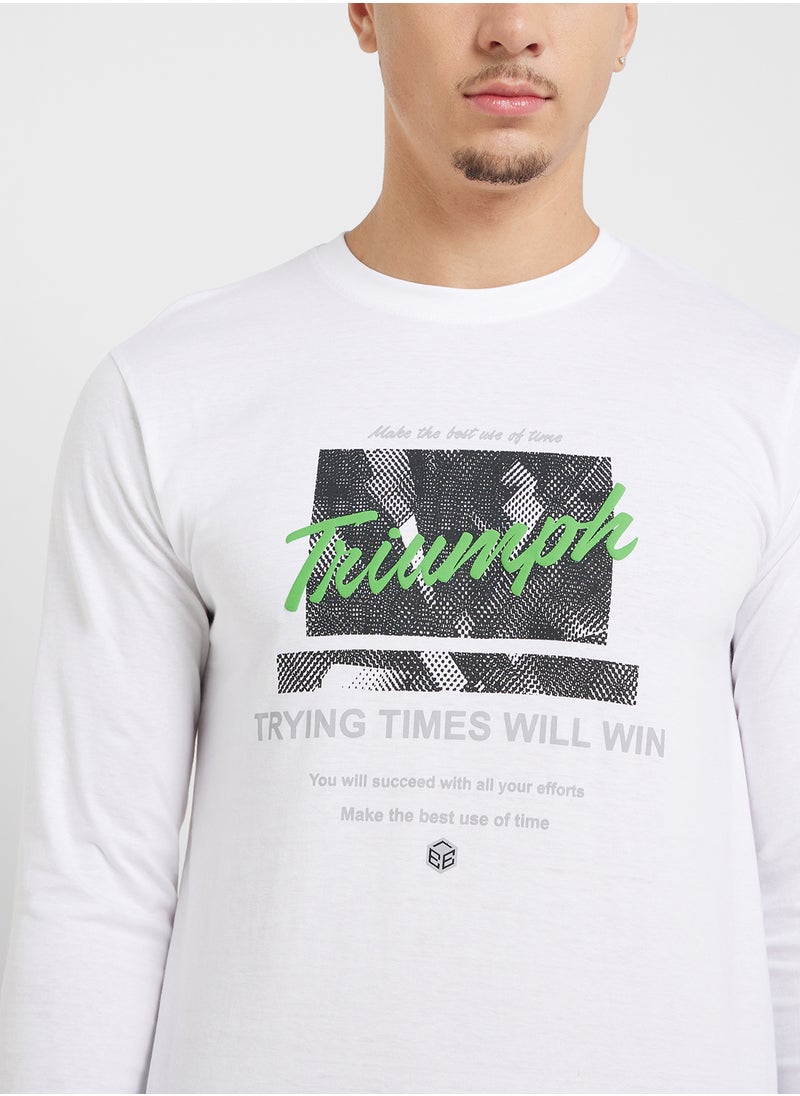 Seventy Five Basics Graphic Long Sleeve T-Shirt  - Image 3
