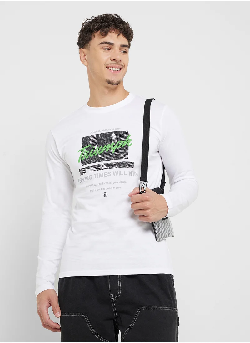 Seventy Five Basics Graphic Long Sleeve T-Shirt