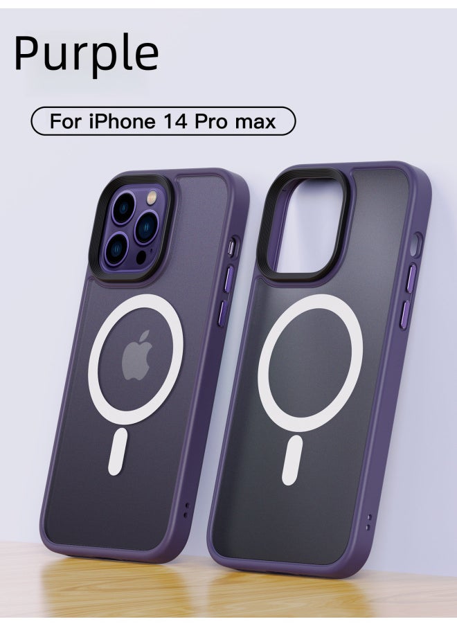 Generic - Transparent For IPhone 14 Case Protective Cover Compatible IPhone 14 Pro Max Digital Computer Accessories-Color:Light Purple-Applicable Model:iPhone 14promax - Image 1