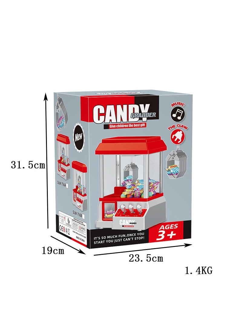 Mini - sized Home Coin - operated Claw Machine, perfectly replicating the classic claw - machine experience. Comes with 24 game coins, allowing kids to enjoy the fun of claw - machine games at home. It can also be used as a candy machine. A must - have for parent - child interaction and kids' role  - Image 2