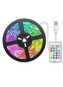 إضاءة تلفزيون LED RGB مع جهاز تحكم عن بعد - 5 متر