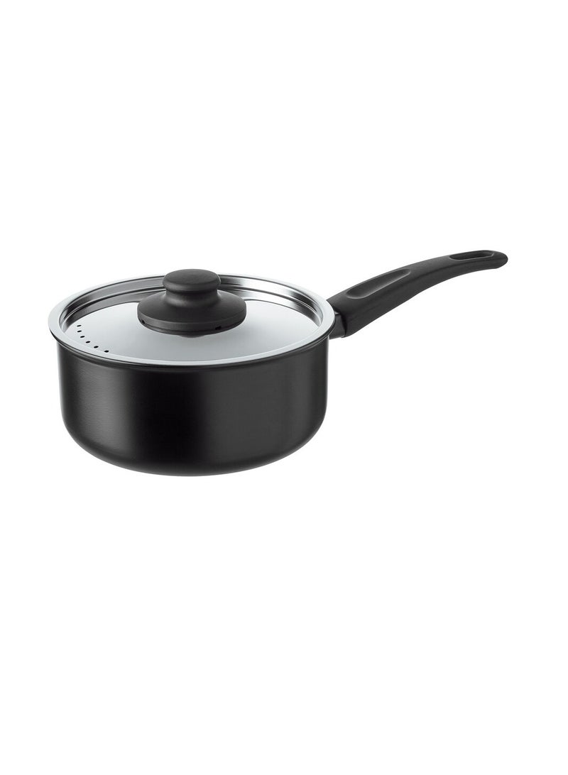 Saucepan with Lid black 2 l - Image 1
