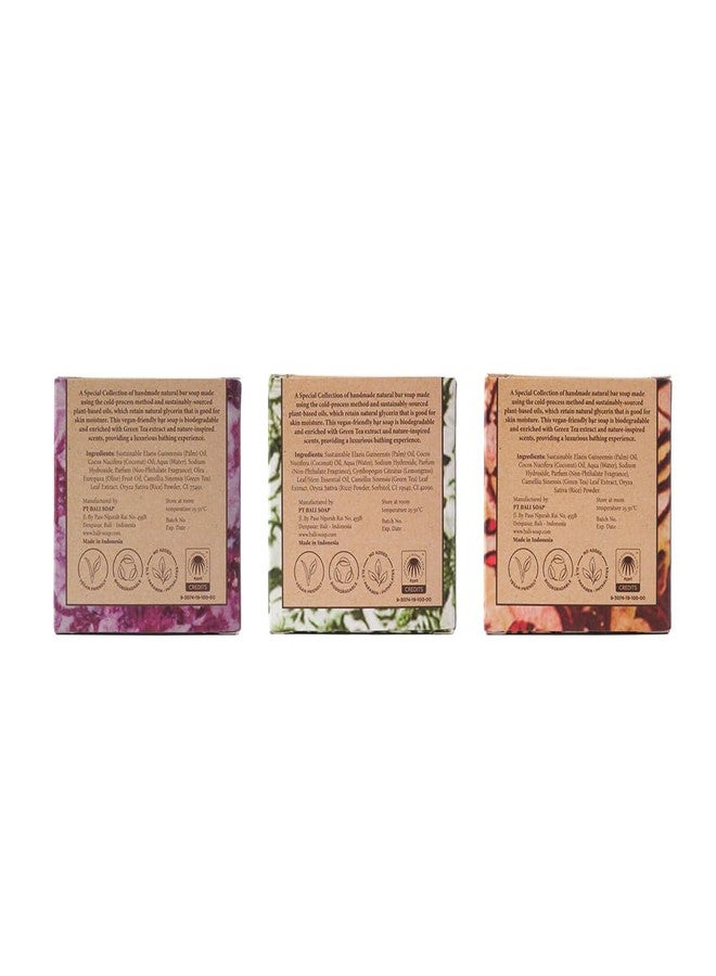 Bali Soap - Batik Collection - Natural Soap Bar for Face & Body, Vegan Handmade Plant Based, 3.5 Oz each 3 Pack - Image 5