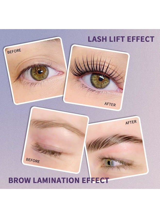 Libeauty طقم تجعيد الرموش، طقم رفع الرموش و تثبيت الحواجب الاحترافي مناسب للاستخدام المنزلي، يحافظ على تجعيد الرموش لمدة 4 أسابيع مع وسادة رفع رموش على شكل 'C'  - Image 3