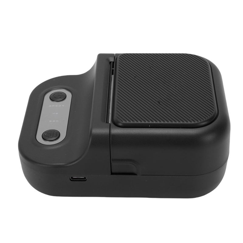 Portable Thermal Label Printer Bluetooth App Phone Photos Multiple Templates Black - Image 3