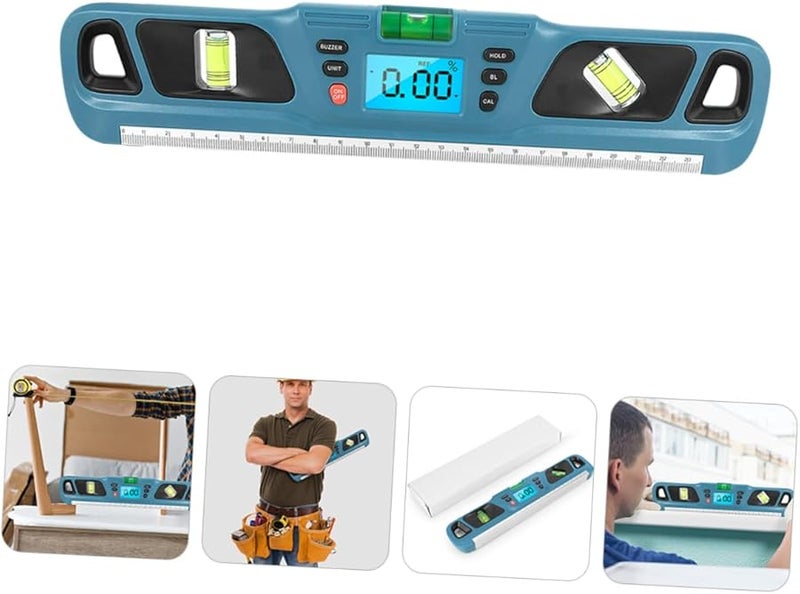 مسطرة تسوية مضاءة خلفيًا مع إشعار صوتي وتصميم مضاد للسقوط لتعليق الصور بدقة - Image 3