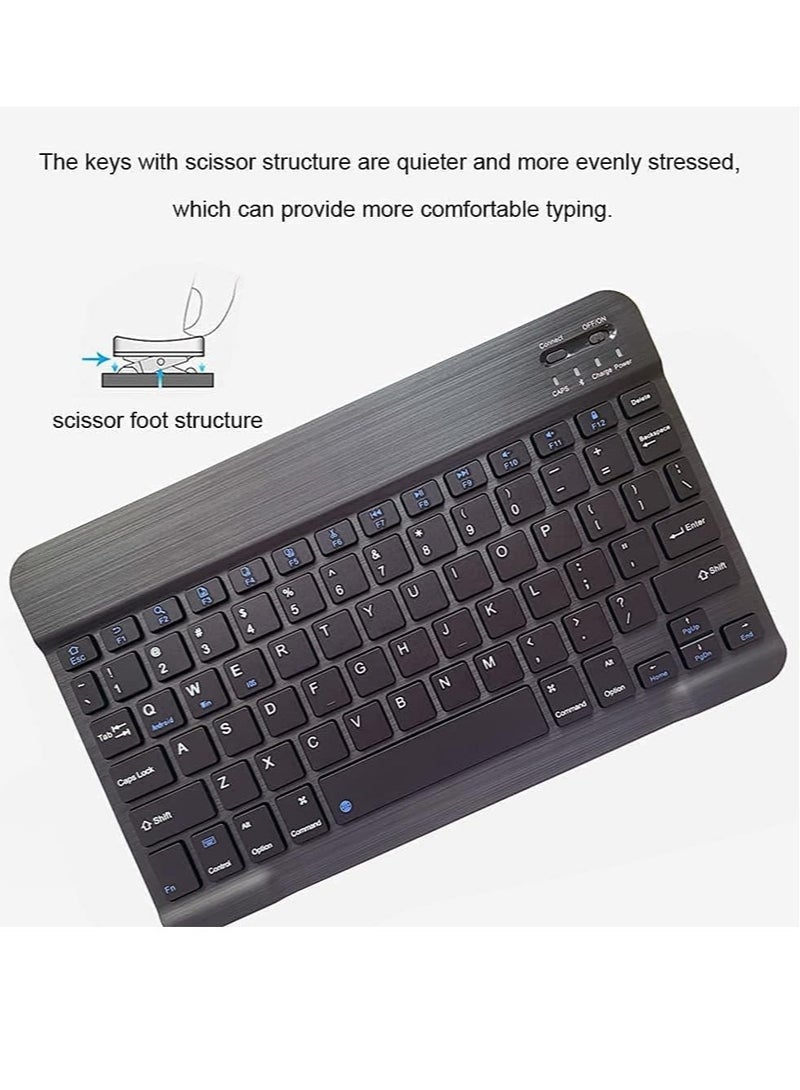 Arabic and English Bluetooth Keyboard and Mouse Combo, Ultra-Slim Portable Compact Wireless Mouse Keyboard Set for IOS Android Windows Tablet Phone iPhone iPad Pro Air Mini - Image 2