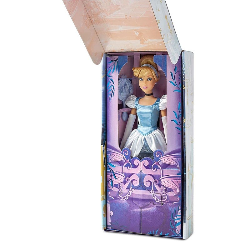 Disney Store Official Disney Princess Classic Doll (Cinderella), 11 Inches, Includes Brush with Molded Details, Fully Posable Toy in Classic Outfit - Disney Princess Toys for Girls - Image 2