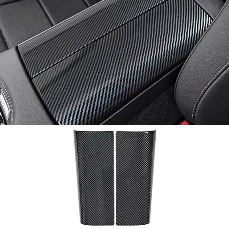 ATNVIDSG Center Armrest Box Cover Console Box Protect Cover Compatible with Mercedes BenzCClass W206 20222025GLCClass X254 20232025 Carbon Fiber - Image 2