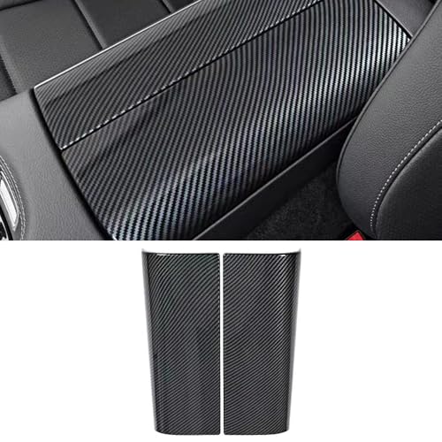 ATNVIDSG Center Armrest Box Cover Console Box Protect Cover Compatible with Mercedes BenzCClass W206 20222025GLCClass X254 20232025 Carbon Fiber - Image 1