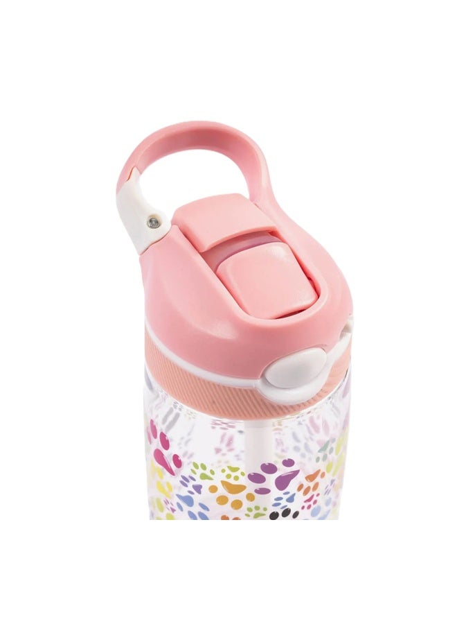 Cocobee-Tritan Water Bottle, Bpa Free, Push Button Open, Leakproof, 480Ml, 3 Years+ - Pink - Image 3