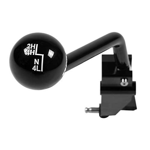 B M B&M Racing 07-18 Wrangler, Extended Transfer Case Handle, Black - Image 2