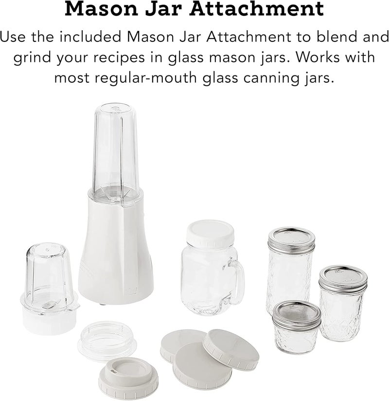 Tribest Tribest PB350 Personal Blender for Shakes and Smoothies with Portable Blender Cups White Large  - Image 5