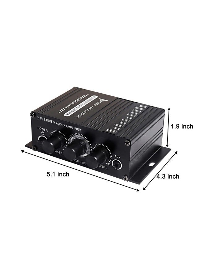 XMSJSIY 12V HiFi Stereo Audio Amplifier for Car 2 Channel HiFi Bass Audio Subwoofer Amp for Cars CD DVD MP3 Player Speakers - Image 2