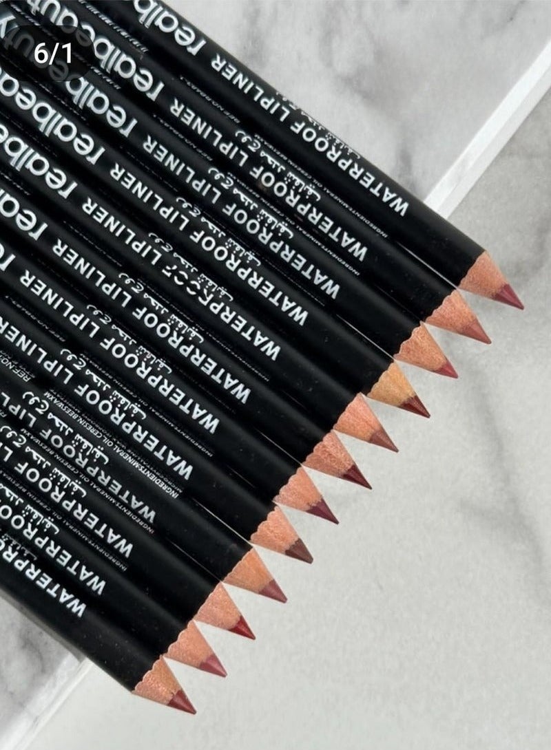 ريال بيوتي مجموعة أقلام تحديد شفاه مضادة للماء 12 لوناً لطلّة مثالية طوال اليوم - Image 2