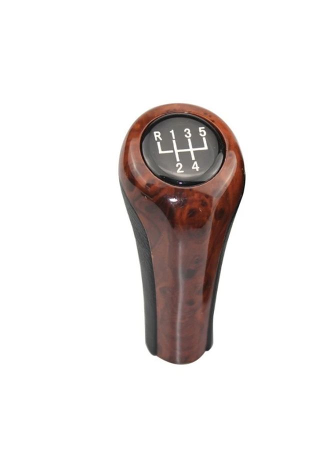 Universal Wood Grain 6 Speed Manual Gear Shift Knob Vehicle Upgrade Replacement - Image 5