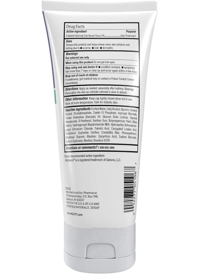 MG217 Eczema Body Cream with 2% Colloidal Oatmeal - 6 oz Tubeloidal Oatmeal - Image 2