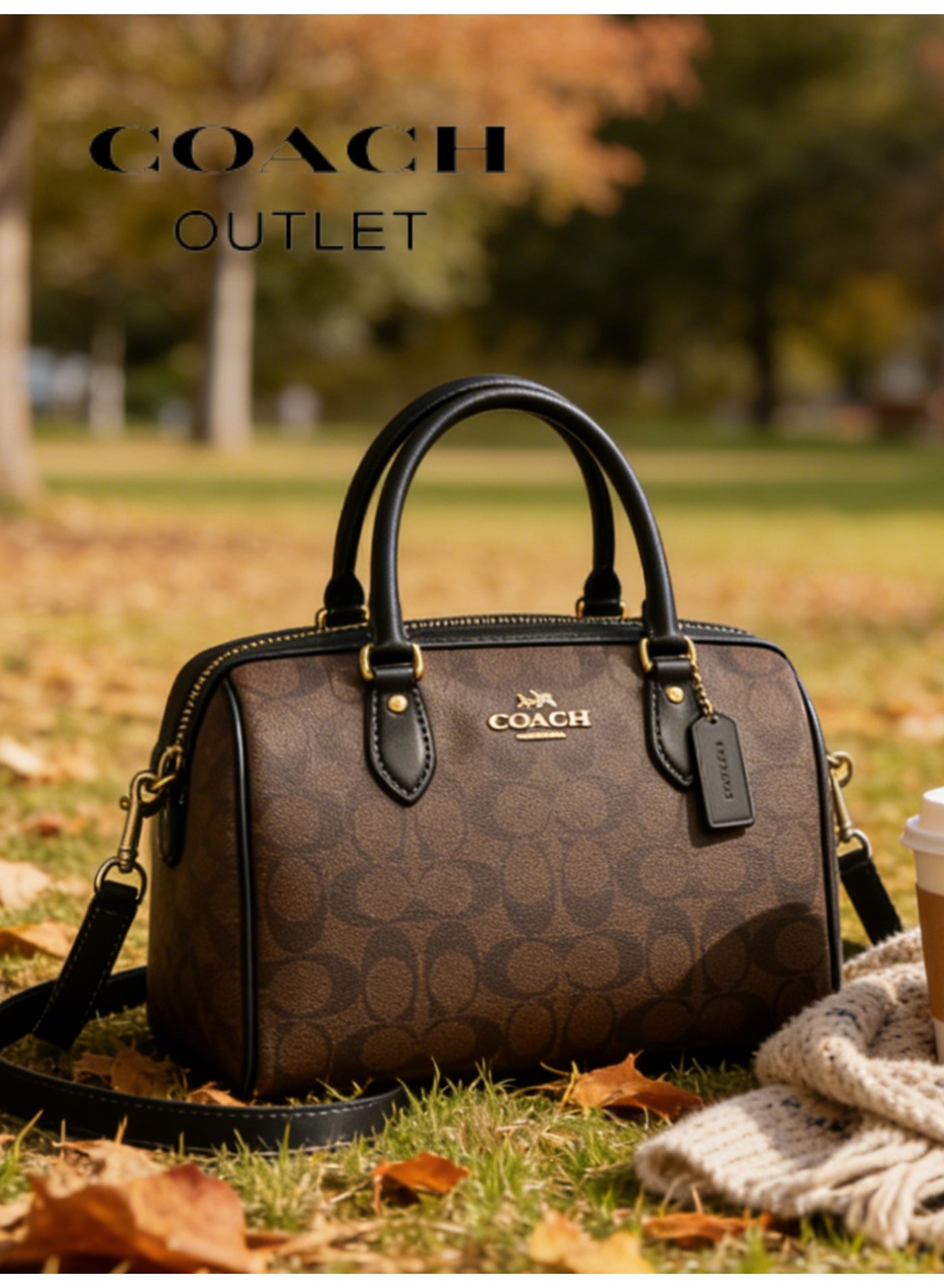 coachoutlet Milk Tea Splicing Color Boston Pillow Bag|Light Khaki Color C Letter Monogram Print|Chalk White Contrast Trim Caramel Brown Leather|Classic Bag Shape Retro Versatile|Waterproof Wear-resistant Coated Canvas PVC Bag Body Main Part|Calfskin Leather Trim Easy Care Durable|Small Mini Personal Bag Volume Not Large|Short Top Handle Hand Carry Detachable Long Strap|Shoulder Crossbody Daily Use High Flexibility|Easily Fit Phone Lipstick Compact Daily Essentials|Lightweight Durable Anti-theft Multi-compartment Zipper Design|Waterproof Heat-resistant Sand-proof Easy Match Durable|Daily Commute Travel Gym Ramadan Dubai Shopping Desert Trip Dinner Party|Internet Celebrity Style Celebrity Style New Arrival Limited|Souvenir Bag Perfect Gift for Mom Gift for Family Gift for Wife Women's Gift