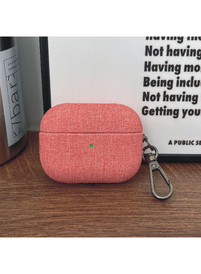 Suitable For Apple Airpodspro2 Wireless Bluetooth Headset Protective Case Pu Cloth Pattern All-inclusive Protective Case - Image 3