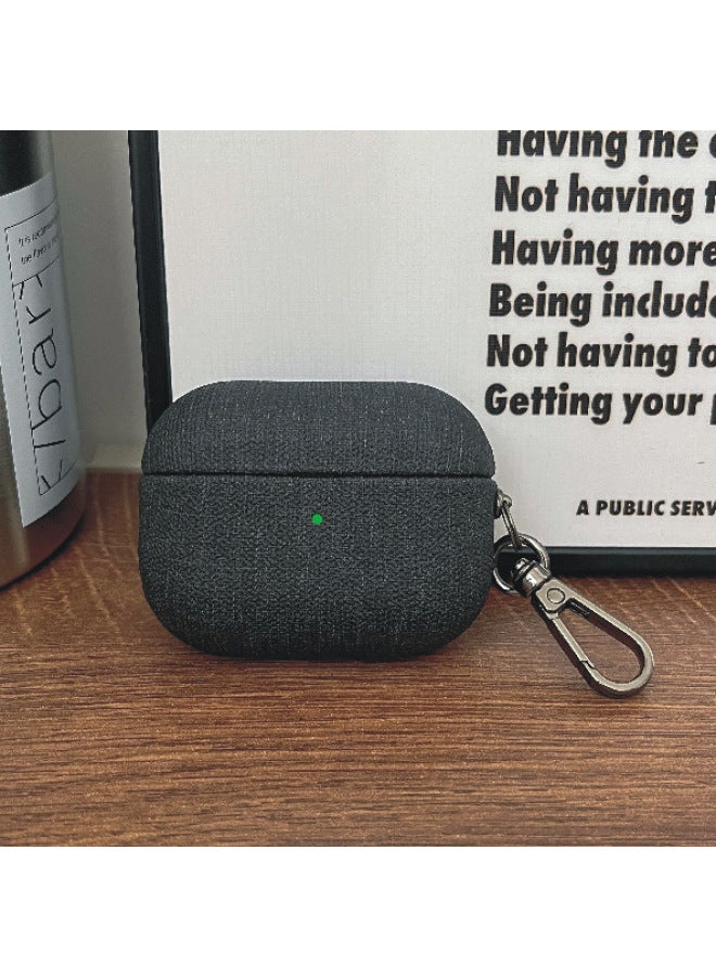 Suitable For Apple Airpodspro2 Wireless Bluetooth Headset Protective Case Pu Cloth Pattern All-inclusive Protective Case - Image 1