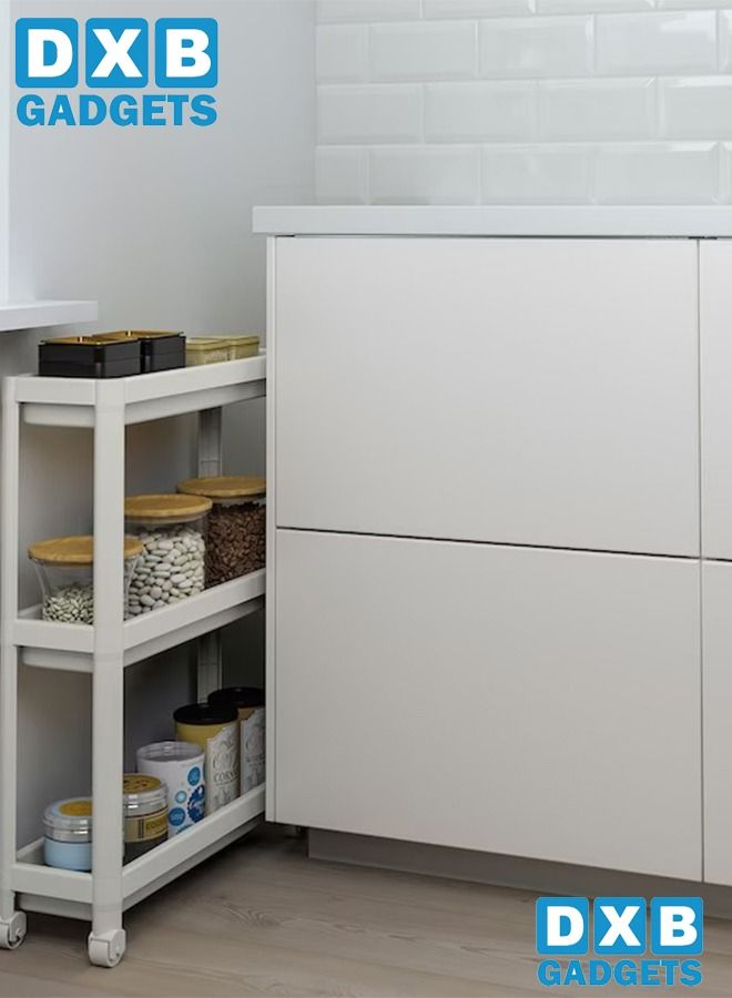 DXB GADGETS Trolley White 54x18x71cm - Image 3