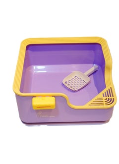 Carno Carno Cat Litter Box with Waste Bag - Odor-Free, Easy-to-Clean, and Durable Litter Tray for Cats 