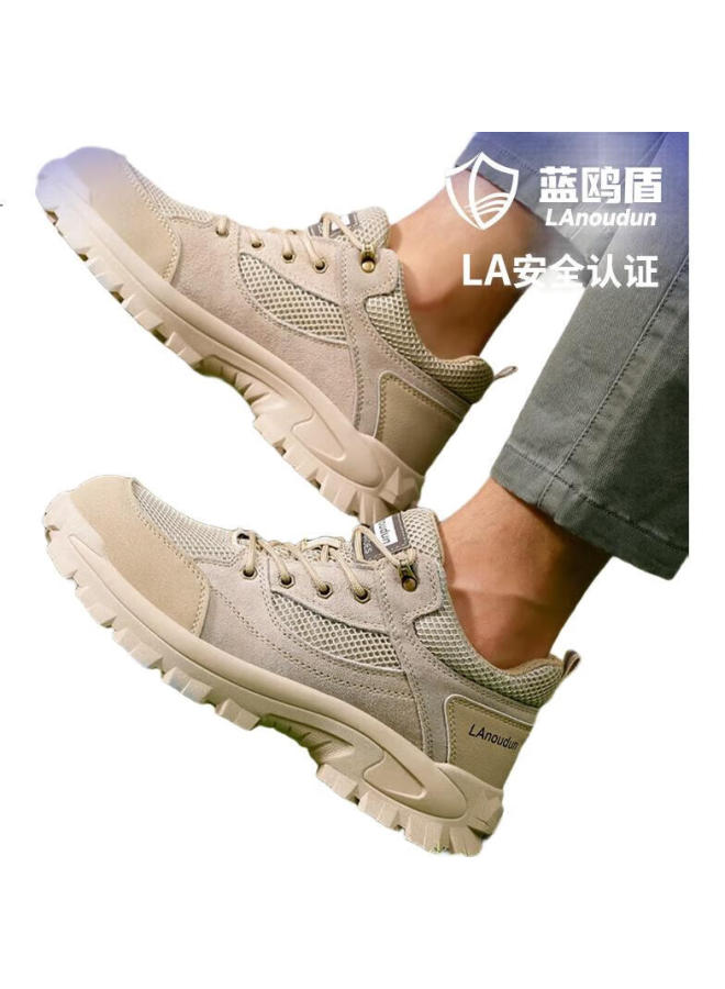 Blue Gull Shield Blue Seagull Shield Men'S Anti-Slip Breathable Anti-Smashing Steel Toe Anti-Stab Soft Sole Safety Work Shoes D1122T 37 - Image 1