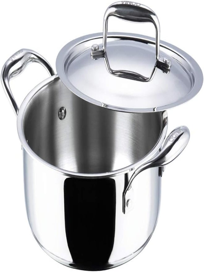 VINOD وعاء صلصة من الفولاذ المقاوم للصدأ ثلاثي الطبقات من فينود بلاتينيوم مع غطاء، 20 سم - Image 4