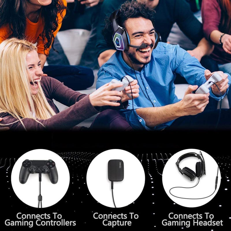 Akingdleo Game Capture Party Link Cable Compatible for Elgato HD60 S/S+, HD60 X, HD60PRO Game Capture Card, Party Chat Adapter Cable Compatible for Xbox One X/S PS4 PS5 - Image 4