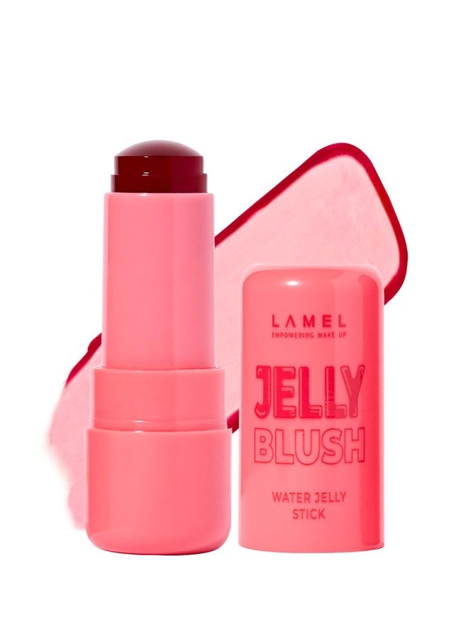LAMEL Water Jelly Blush - Lightweight Gel Blush for Cheeks & Lips, Water-Based, Buildable Color, Dewy Natural Finish, Long-Lasting (Guava, 6.6gm) - Image 3