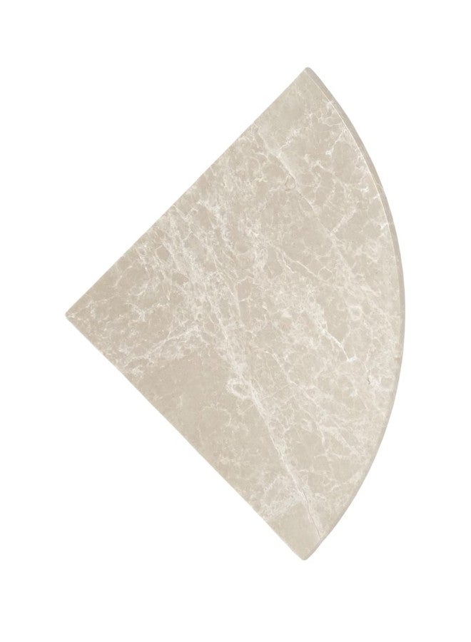 Tenedos Botticino Light Beige Cream Marble Shower Corner Shelf Premium Quality Stone Bathroom Caddy Organizer for Soap Shampoo Storage (1 Piece) - Image 4