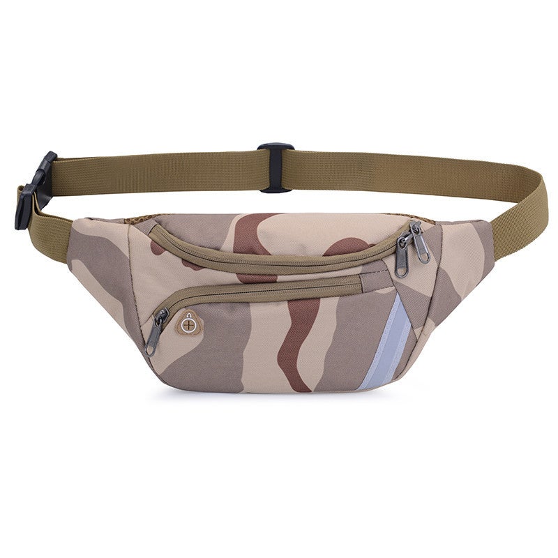 New Camouflage Waist Bag Men'S Outdoor Tactical Waist Bag Men'S And Women'S Multifunctional Sports Running Mobile Phone Bag A Generation Of Hair - Image 1