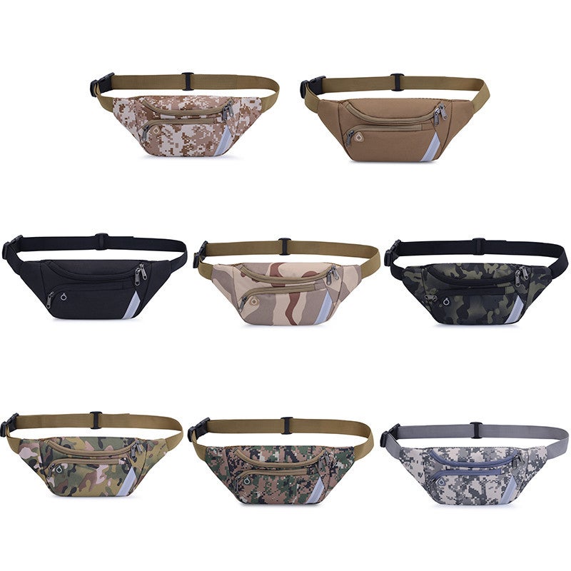 New Camouflage Waist Bag Men'S Outdoor Tactical Waist Bag Men'S And Women'S Multifunctional Sports Running Mobile Phone Bag A Generation Of Hair - Image 3
