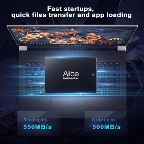 Aiibe 1TB Internal Solid State Drive SATA III SSD 1TB 2.5” SSD Drive Internal Up to 550MB/s for Computer Laptop (Black) - Image 3