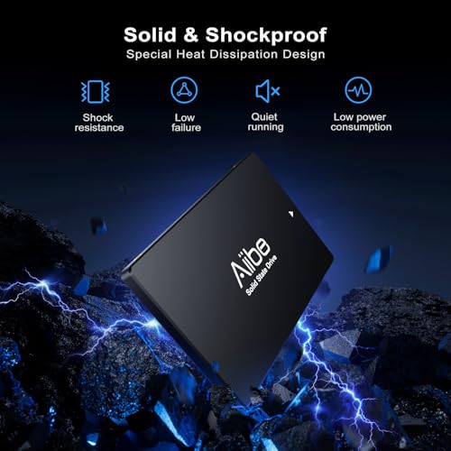 Aiibe 1TB Internal Solid State Drive SATA III SSD 1TB 2.5” SSD Drive Internal Up to 550MB/s for Computer Laptop (Black) - Image 4