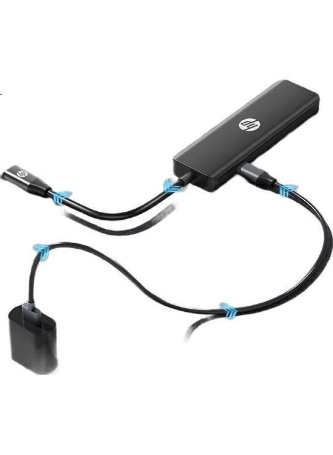 HP Hp Type-C Expansion Dock, Pd Fast Charging/Hdmi Expansion/Sd+Tf Card Reader, Tablet And Office Assistant, Macbook Expansion Dock, 6-In Ct203C Milk Tea - Image 2