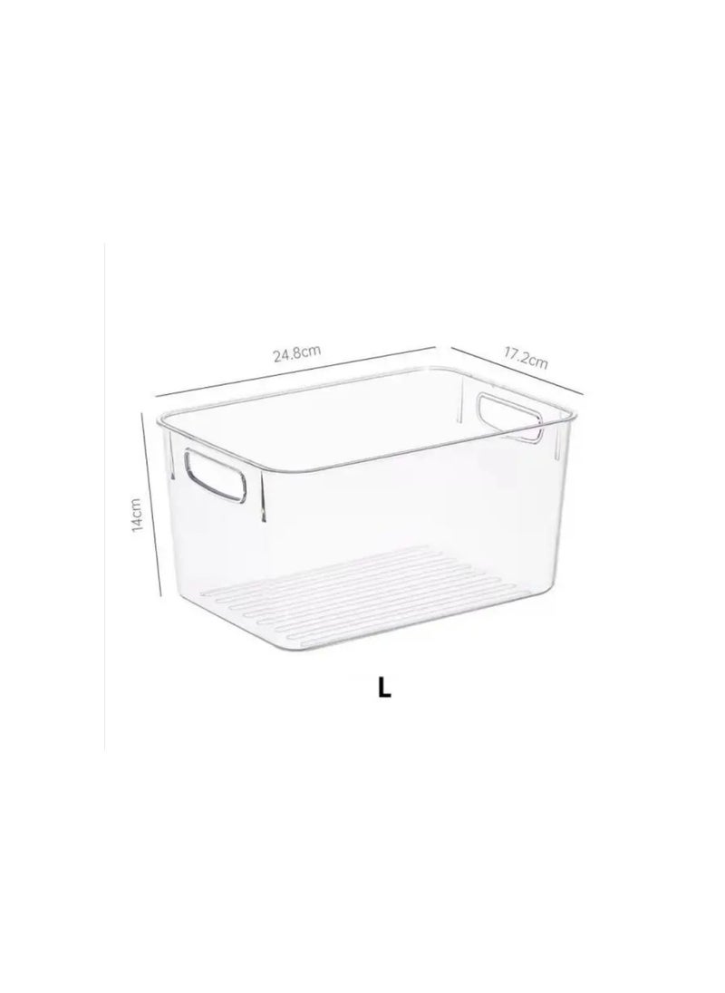 Piccasio PICCASIO 2Pcs Clear Plastic Fridge Refrigerator Organizer Bins With 2Pcs Egg Tray, Food Storage Container Box With Hand0les For Freezer Fridge Pantry Kitchen Cabinets BPA Free Brand: Piccasio  - Image 5
