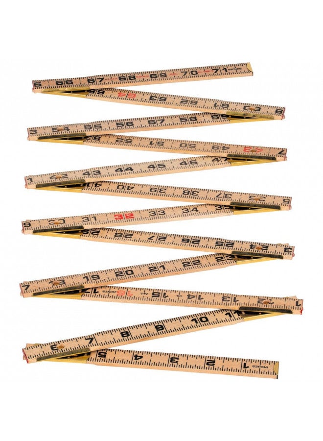 Klein Tools 900-6 Wood Folding Rule, Inside Reading