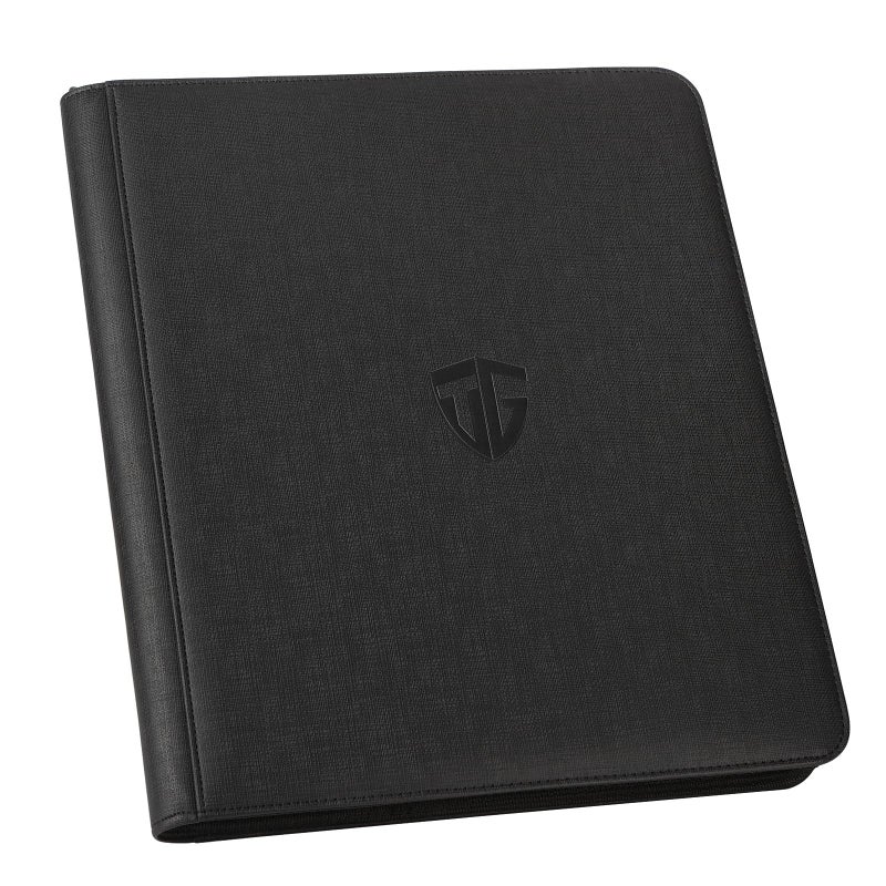 TCGUARD Toploader Binder,Holds 216 Toploaders,9 Pocket Top Loader Binder with Sleeves for 3"x4" Rigid Toploaders Hard Cases,Top loader Binders for TCG, MTG Card Binder, Trading Cards Binder(Black) - Image 1