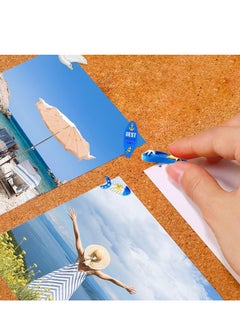 Y&D 30 Pcs Decorative Push Pins for Cork Board Cute Ocean Theme Thumb Tacks Wall Bulletin Seagull, Starfish, Fish, Boat Resin Metal Photos Maps Office or Home Decoration  - Image 5