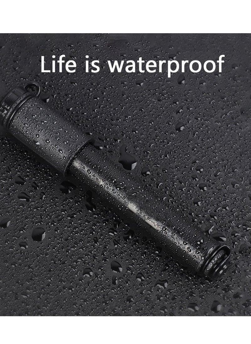 KASTWAVE Mini Bicycle Pump, Portable Tire Valve Pump High Pressure Small Waterproof Air Hose Aluminum Alloy Inflator with Hose for Inflatable Balls Toys Mountain Bike Inflatable (black)  - Image 3